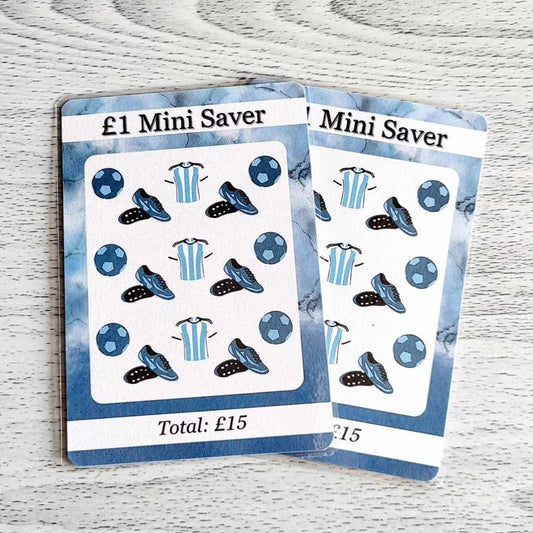 Football Pocket Money Savings Laminated Tracker